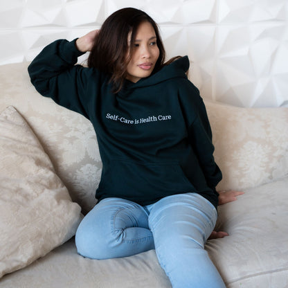 Self-Care is Health Care Oversized Hoodie (Embroidered)