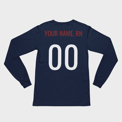 USA Nursing Team Long Sleeve Tee (Personalized)