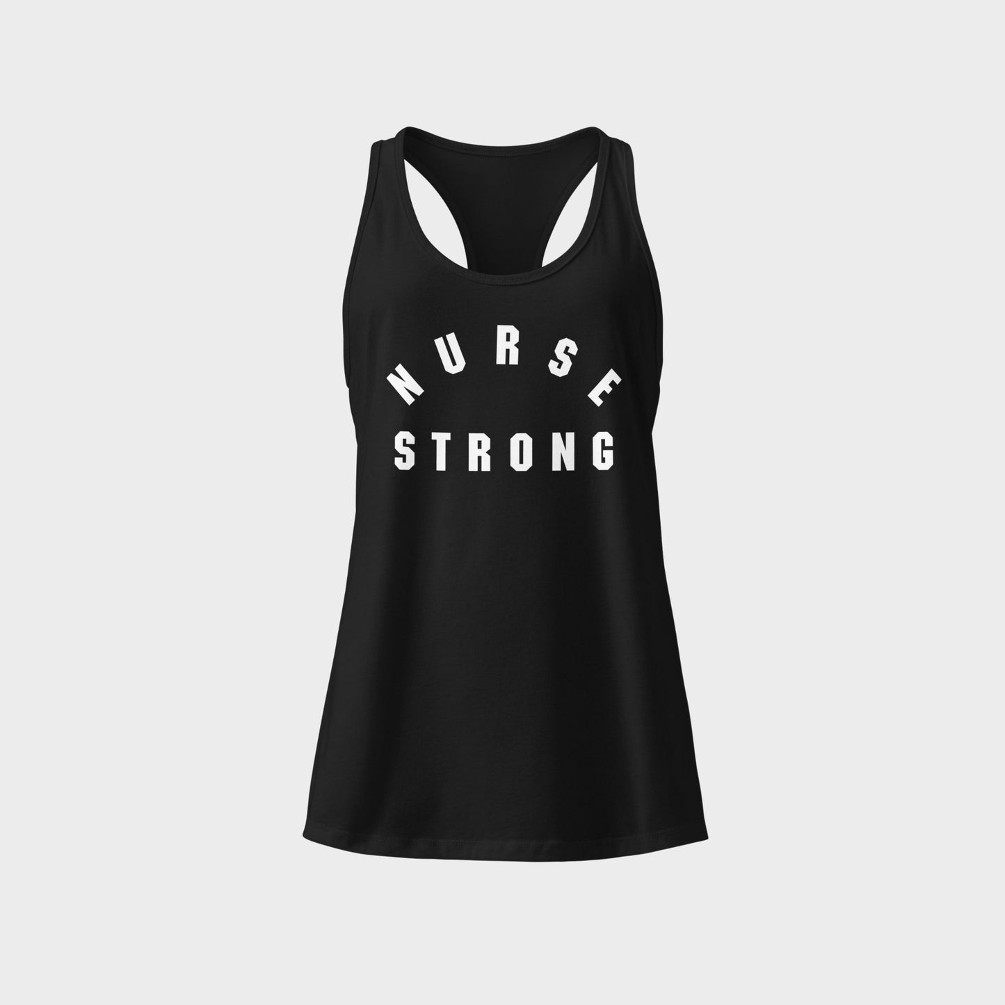 Nurse Strong Arc Women’s Fitted Racerback Tank