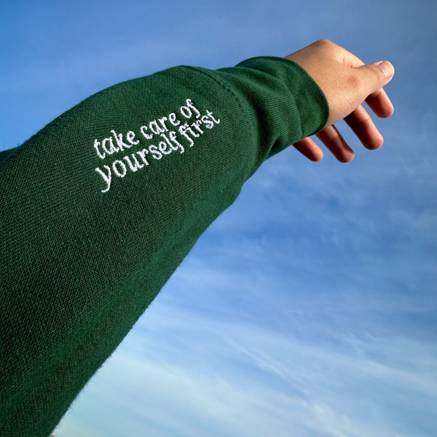 Say Yes to Self-Care Premium Sweatshirt (Embroidered)