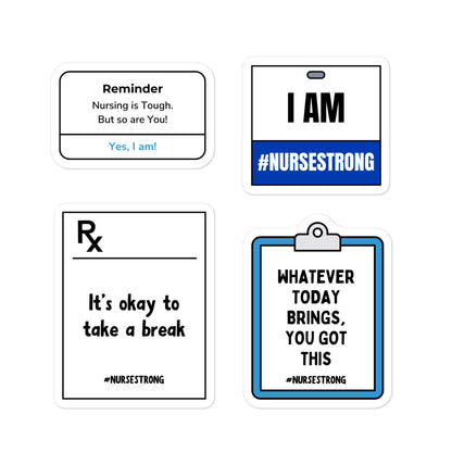 NurseStrong Sticker Pack 3 (4 stickers)