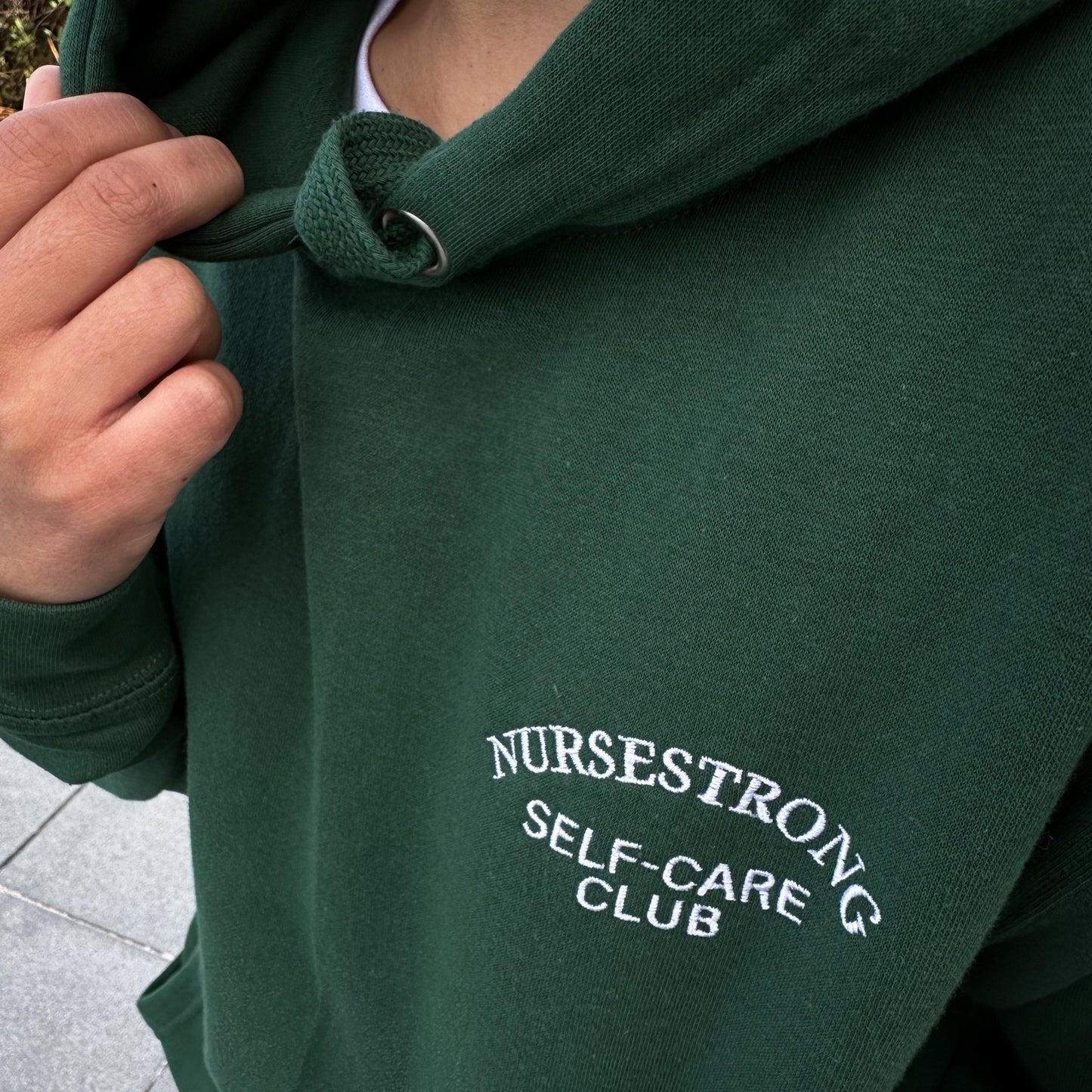 NS Self - Care Club Premium Hoodie (Embroidered) - NurseStrong