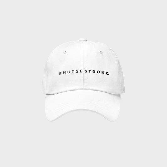 #NurseStrong Classic Hat - White - NurseStrong