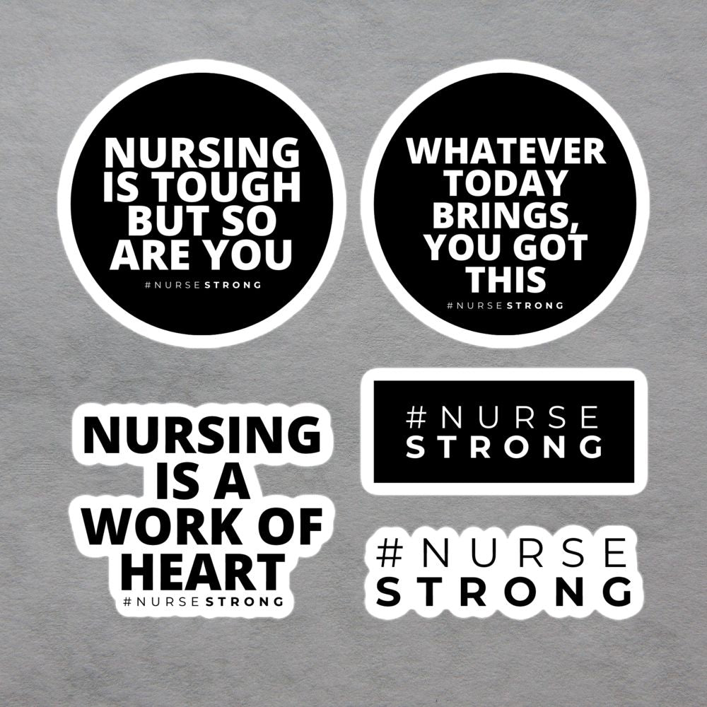 NurseStrong Sticker Pack 1 (5 stickers) - NurseStrong