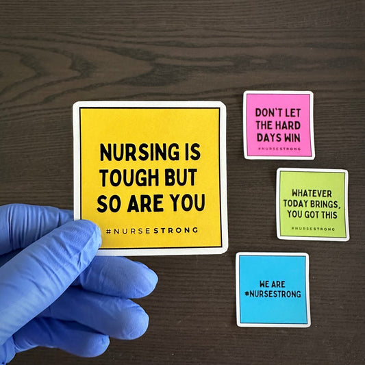 NurseStrong Sticker Pack 2 (4 stickers) - NurseStrong