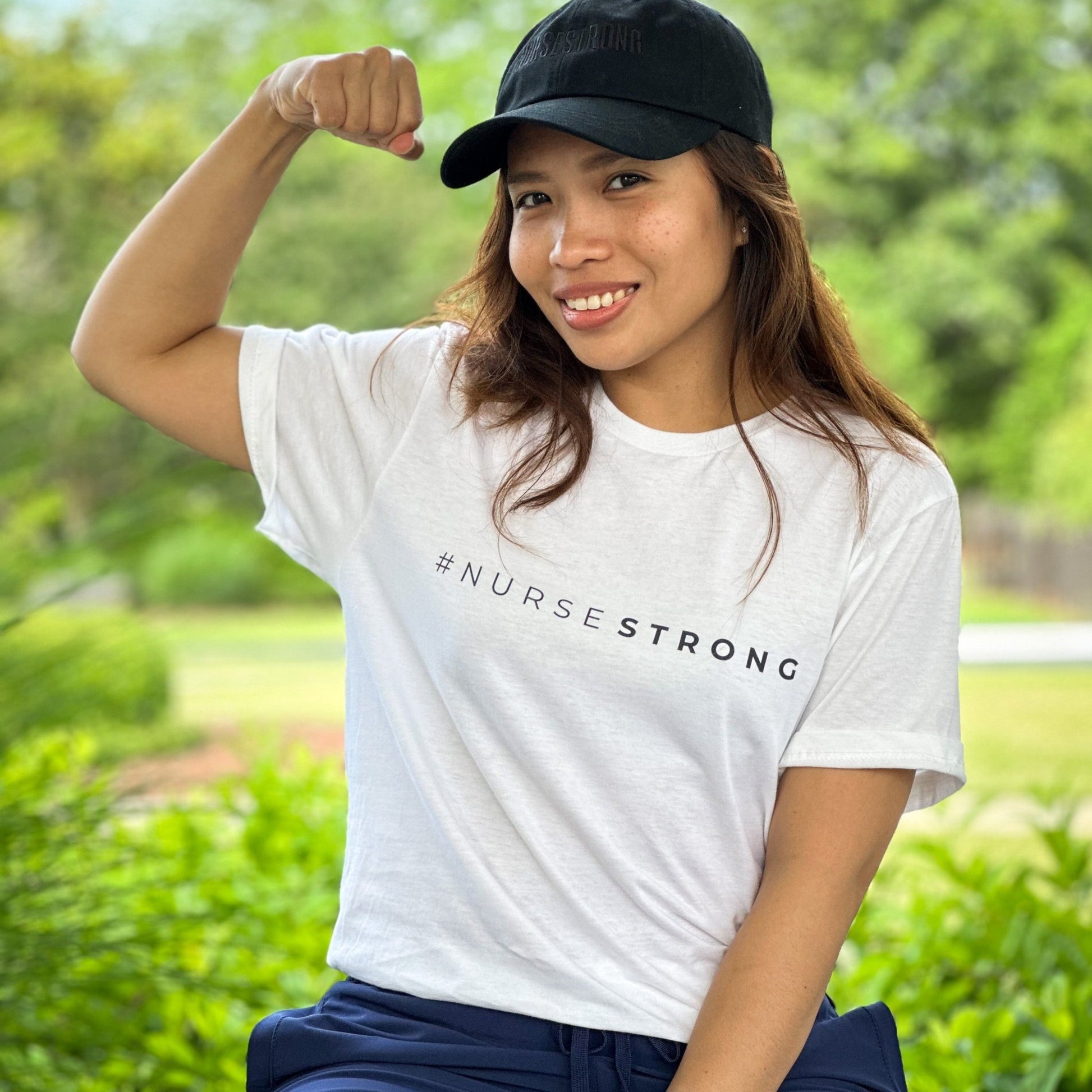 #NurseStrong T-Shirt - White - NurseStrong